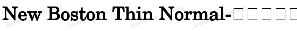 New Boston Thin Normal字体转换